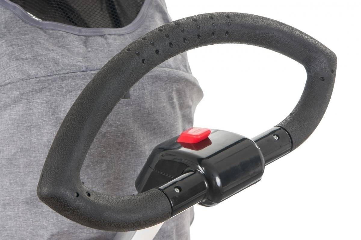 Triciclo Tobi Velar + capa de chuva - cinza