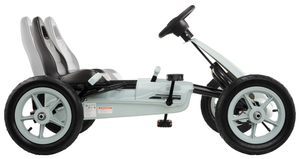 Kart a pedal EVOQUE para crianças - passeio para crianças de 5 a 8 anos - cinza