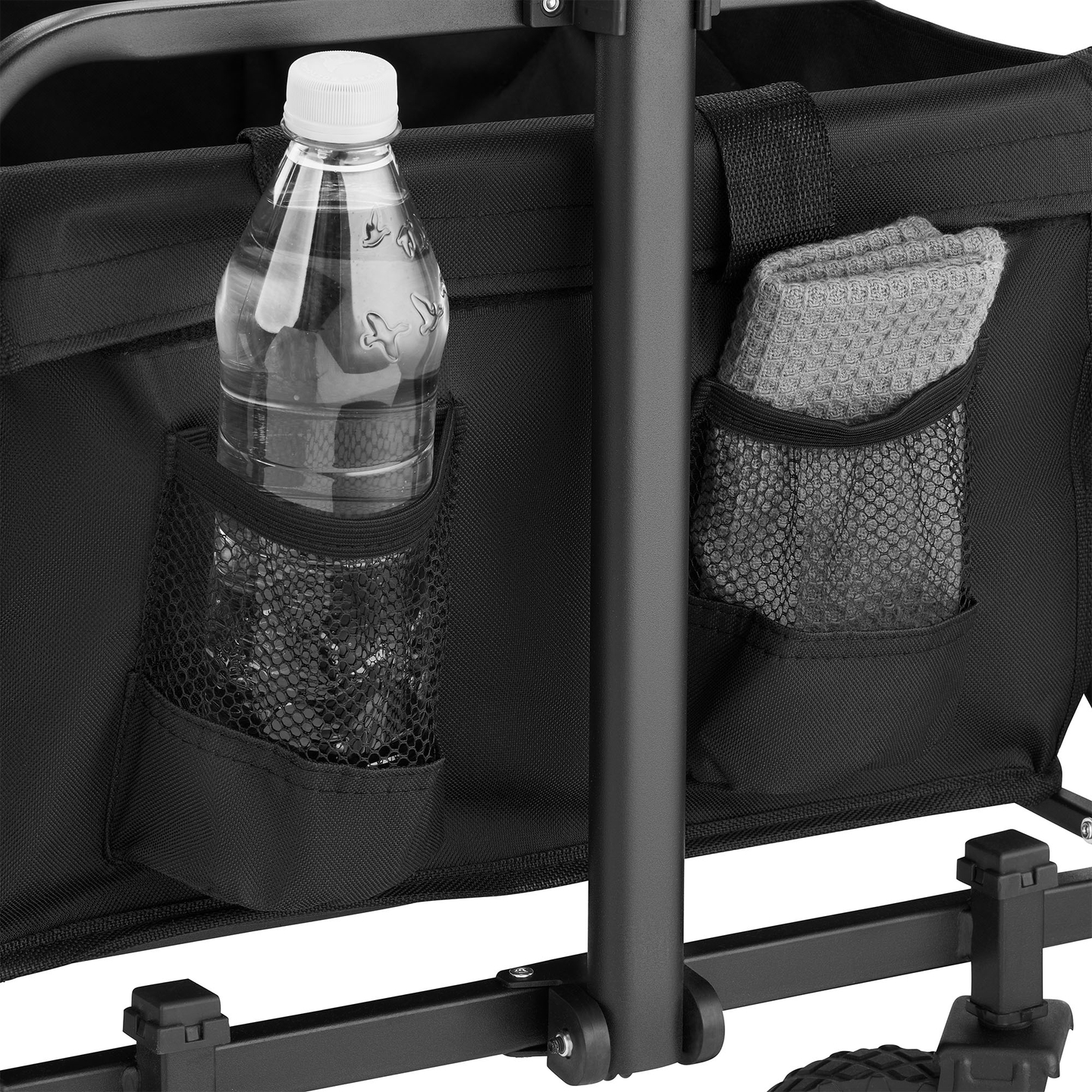 Cadeira de rodas de praia dobrável HyperMotion - preta, 80 kg