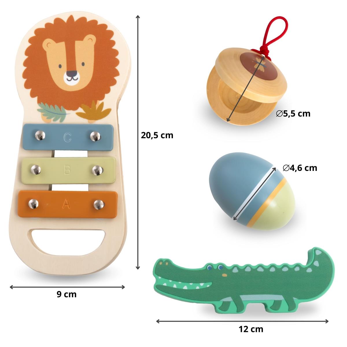 Conjunto de instrumentos musicais África