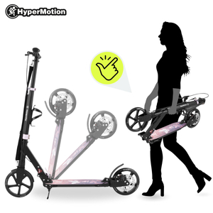 Trotinete de duas rodas para jovens adultos - com amortecedor - HyperMotion Skyline - cor-de-rosa, alumínio - 100kg