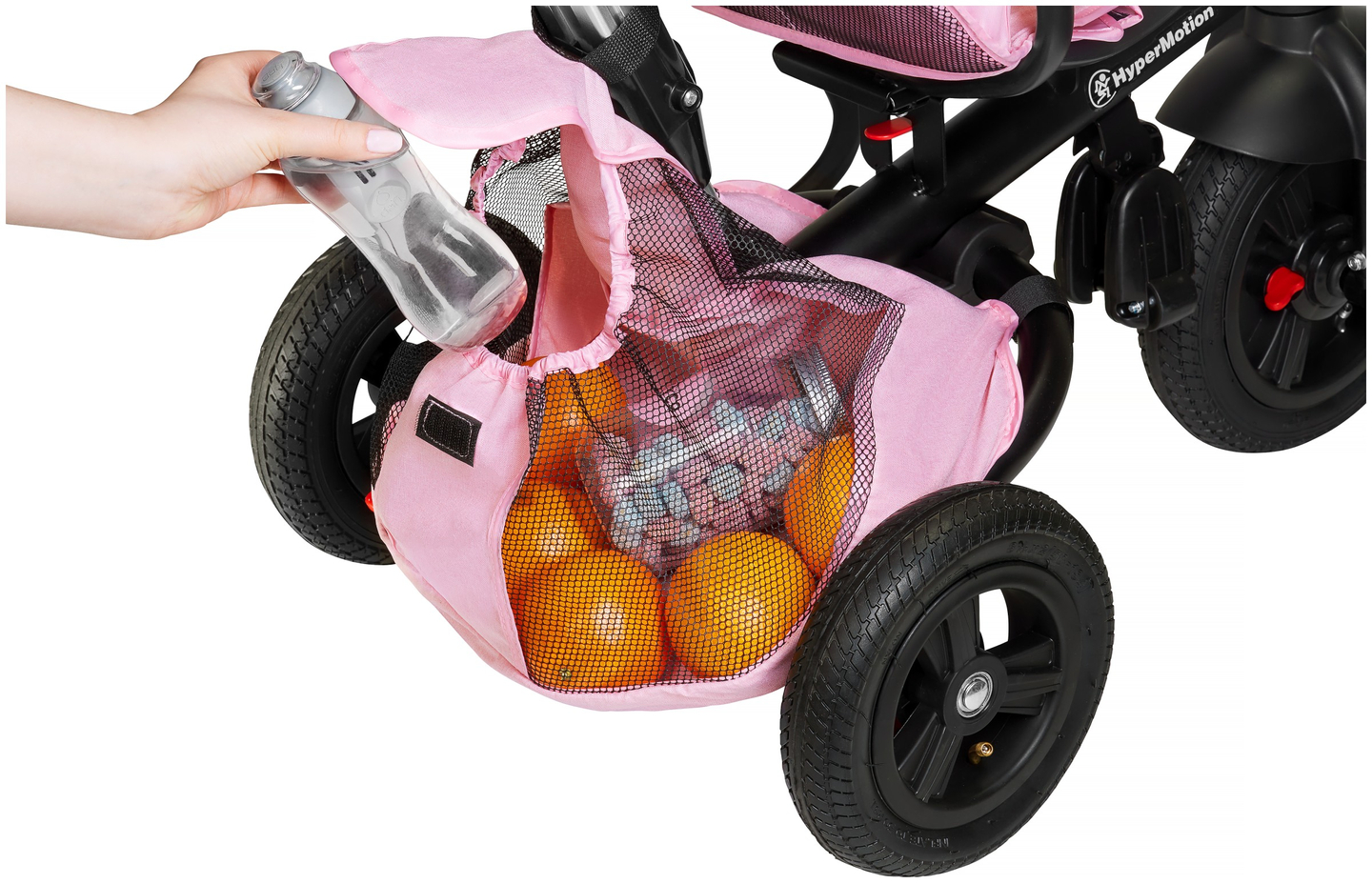 Triciclo Tobi Velar + capa de chuva - rosa