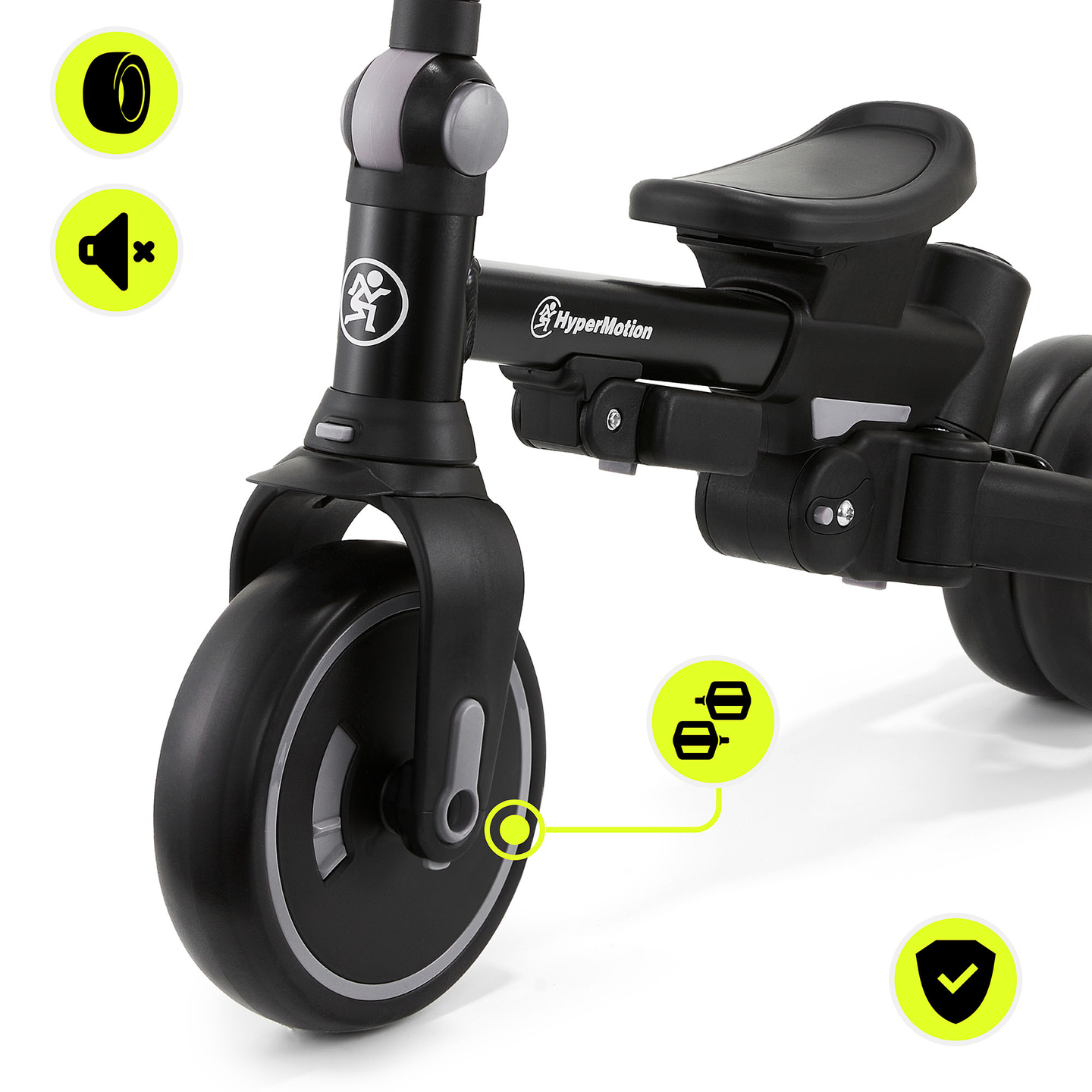 Triciclo multifunções 8em1 TOBI FOREST - cinzento