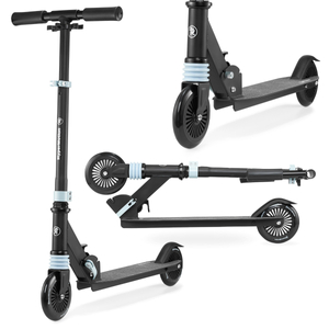 Scooter de duas rodas com amortecedor WALLY 4-9 anos da HyperMotion, preto e verde