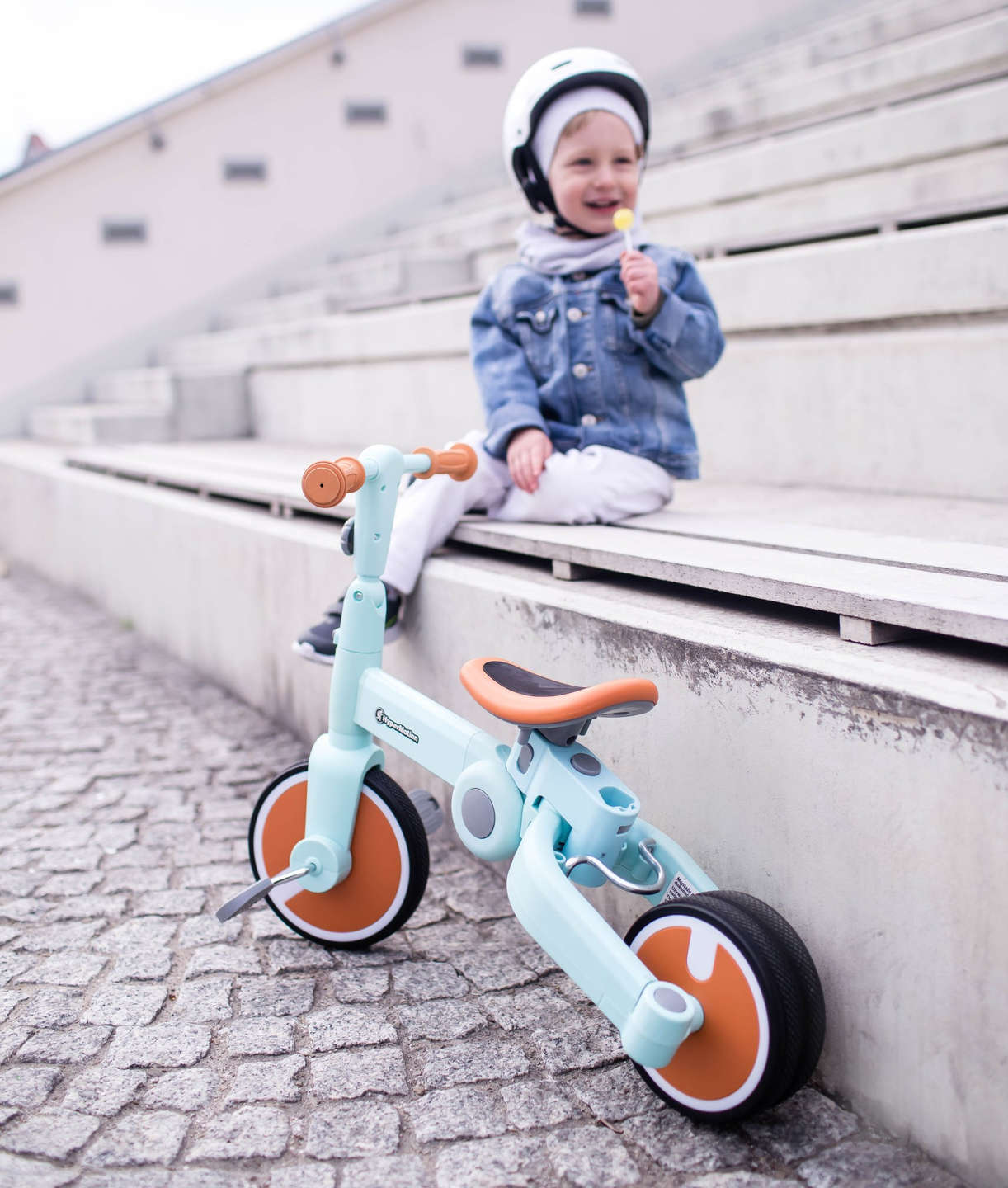 Tobi ROCKET - Triciclo infantil, bicicleta de equilíbrio, passeio - empurrador - 5 em 1 da HyperMotion