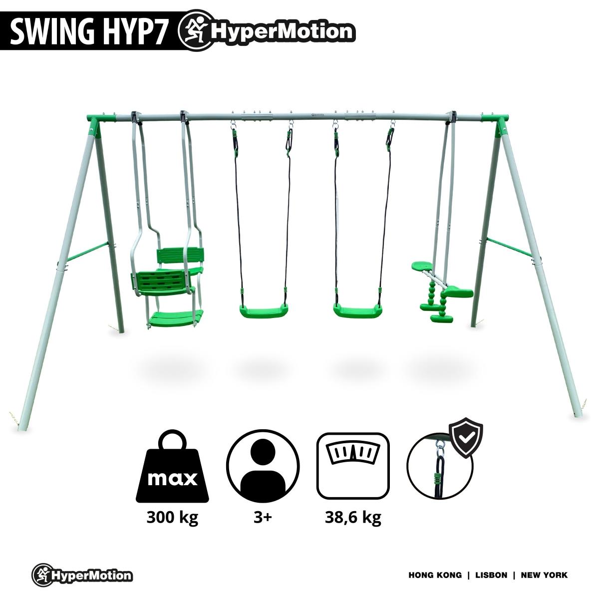 Baloiço para 6 pessoas para crianças - parque infantil no jardim