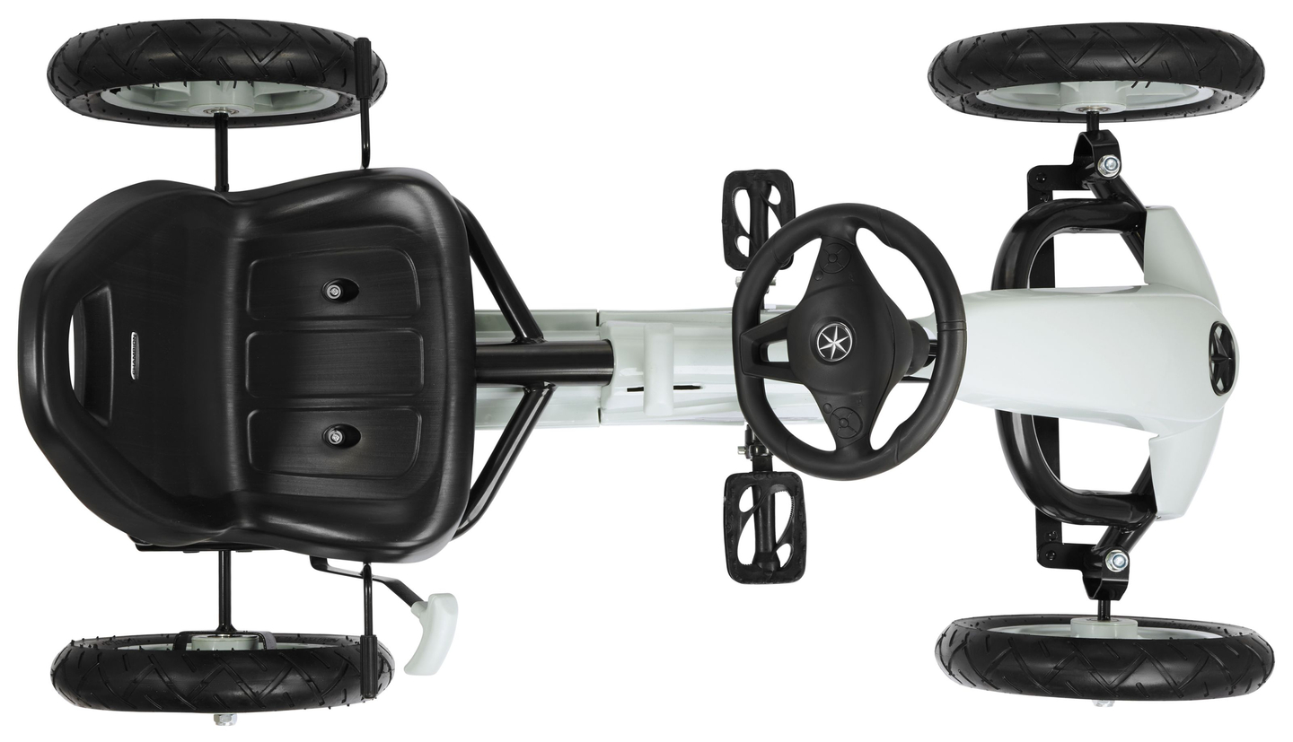 Kart a pedal EVOQUE para crianças - passeio para crianças de 5 a 8 anos - cinza