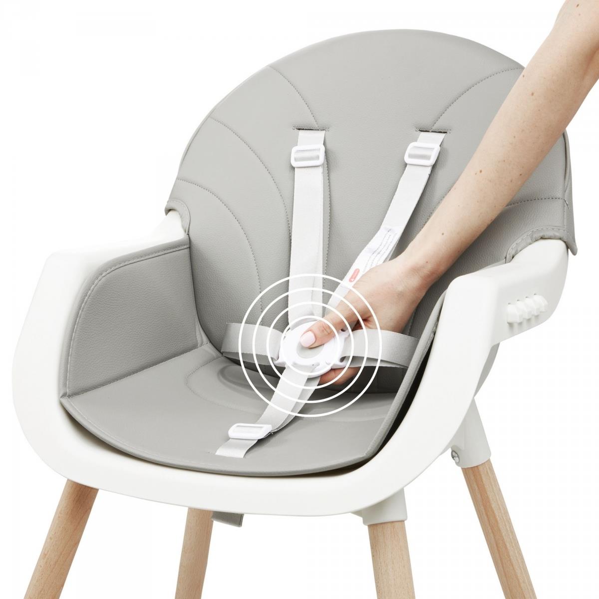 AMELIA cadeira de alimentação 3 em 1 Moby-System, cinzento