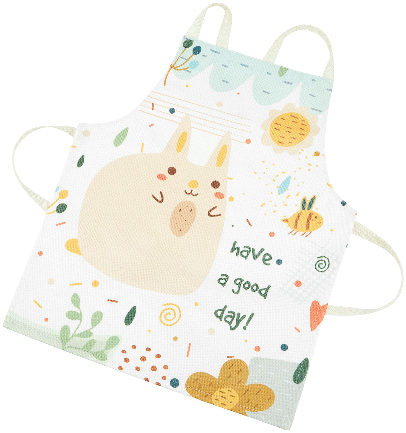 Grandes acessórios de cozinha brancos de madeira e avental