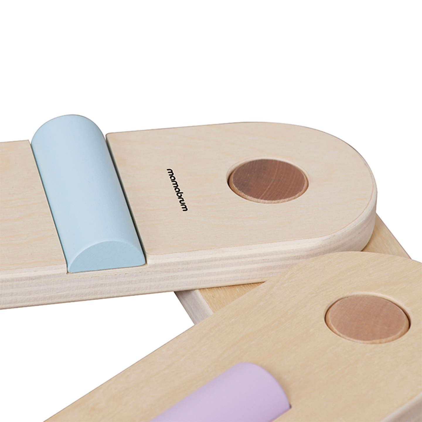 Grande percurso sensorial em madeira - pista de equilíbrio - 9 elementos