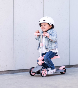 Scooter de equilíbrio de três rodas 3 em 1 HyperMotion - rosa