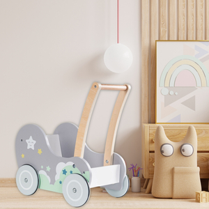 Dobranocka - carrinho de madeira, empurrador