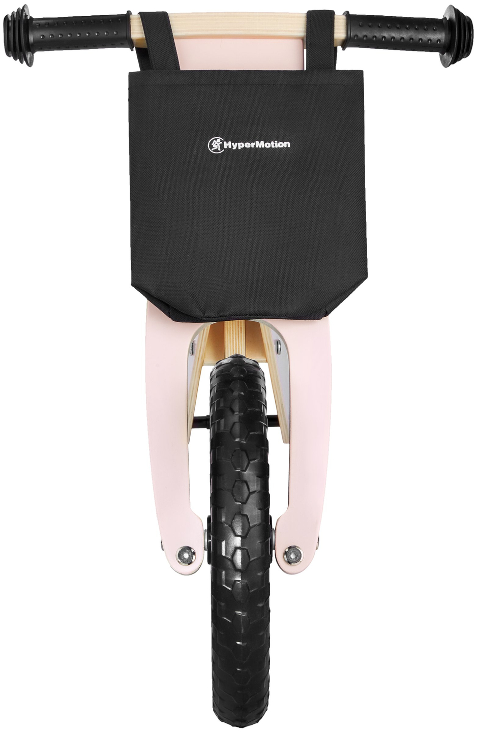 Bicicleta de equilíbrio de madeira HyperMotion LEXI - rodas de espuma, super leve - rosa