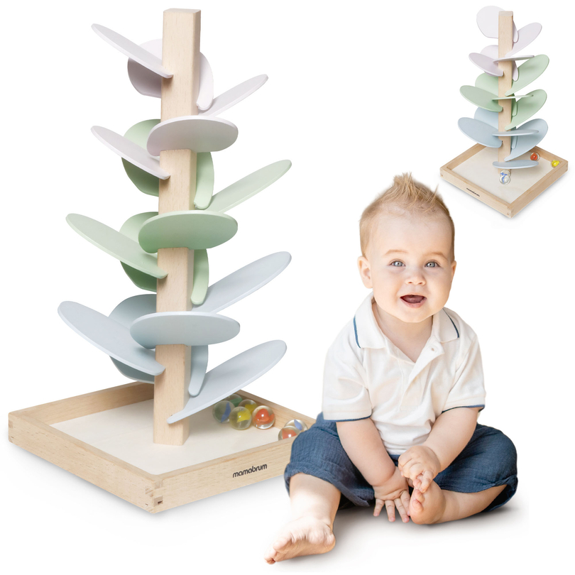 Culódromo de madeira - árvore sonora com bolas