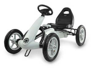 Kart a pedal EVOQUE para crianças - passeio para crianças de 5 a 8 anos - cinza