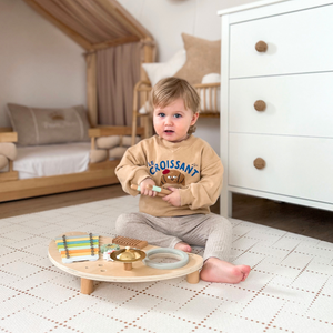 Centro de música em madeira para crianças