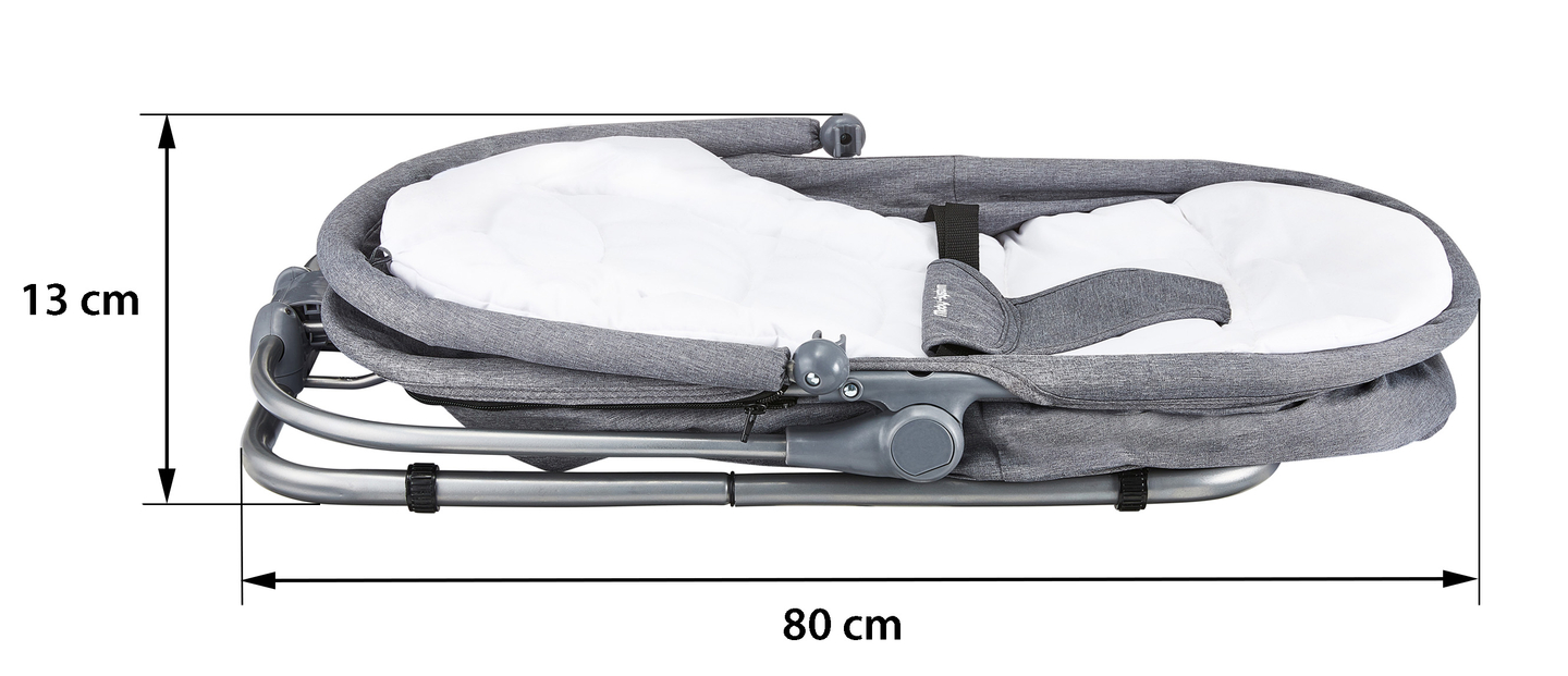 Espreguiçadeira + Cadeira de balanço + Cama 3 em 1 - Moby-System MILA
