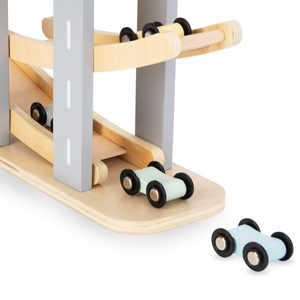 Pista de madeira - escorregador para carros - 6 andares