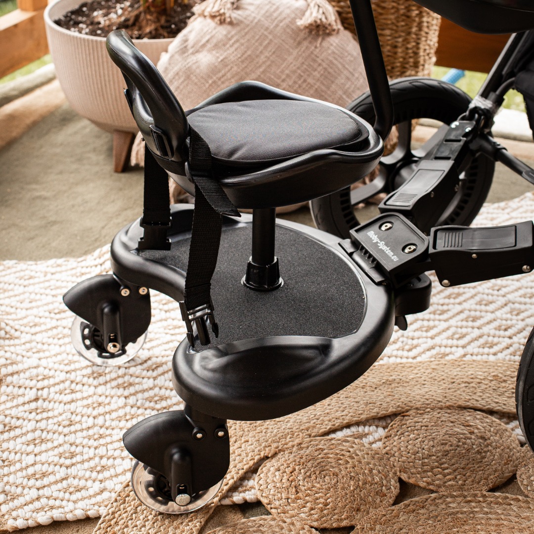 Extensão de carrinho MR BUGGY com assento - rodas LED