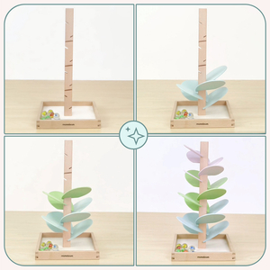 Culódromo de madeira - árvore sonora com bolas