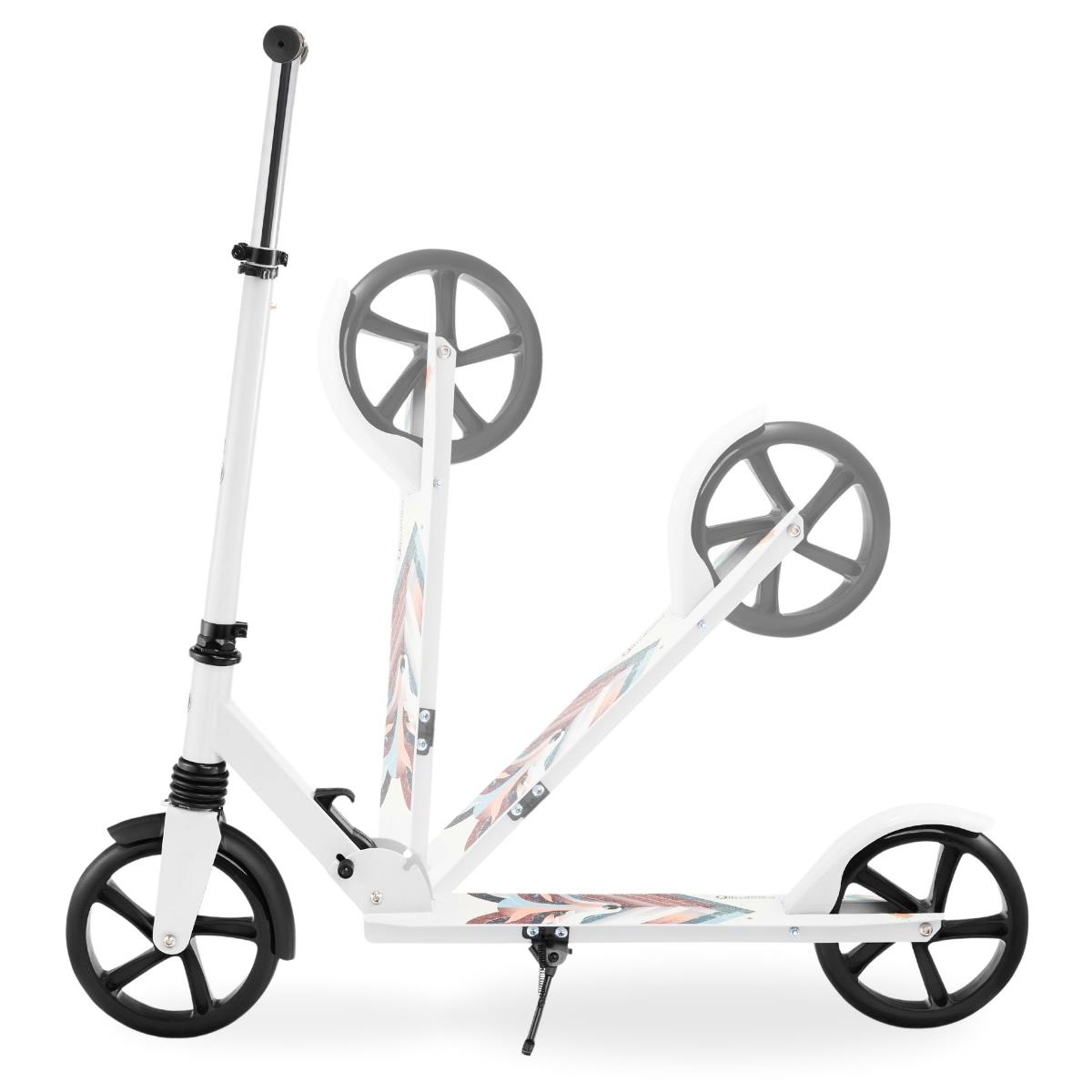Trotinete de duas rodas para jovens adultos - com amortecedor - Hypermotion CITY SWIFT Winter Fox - 100kg