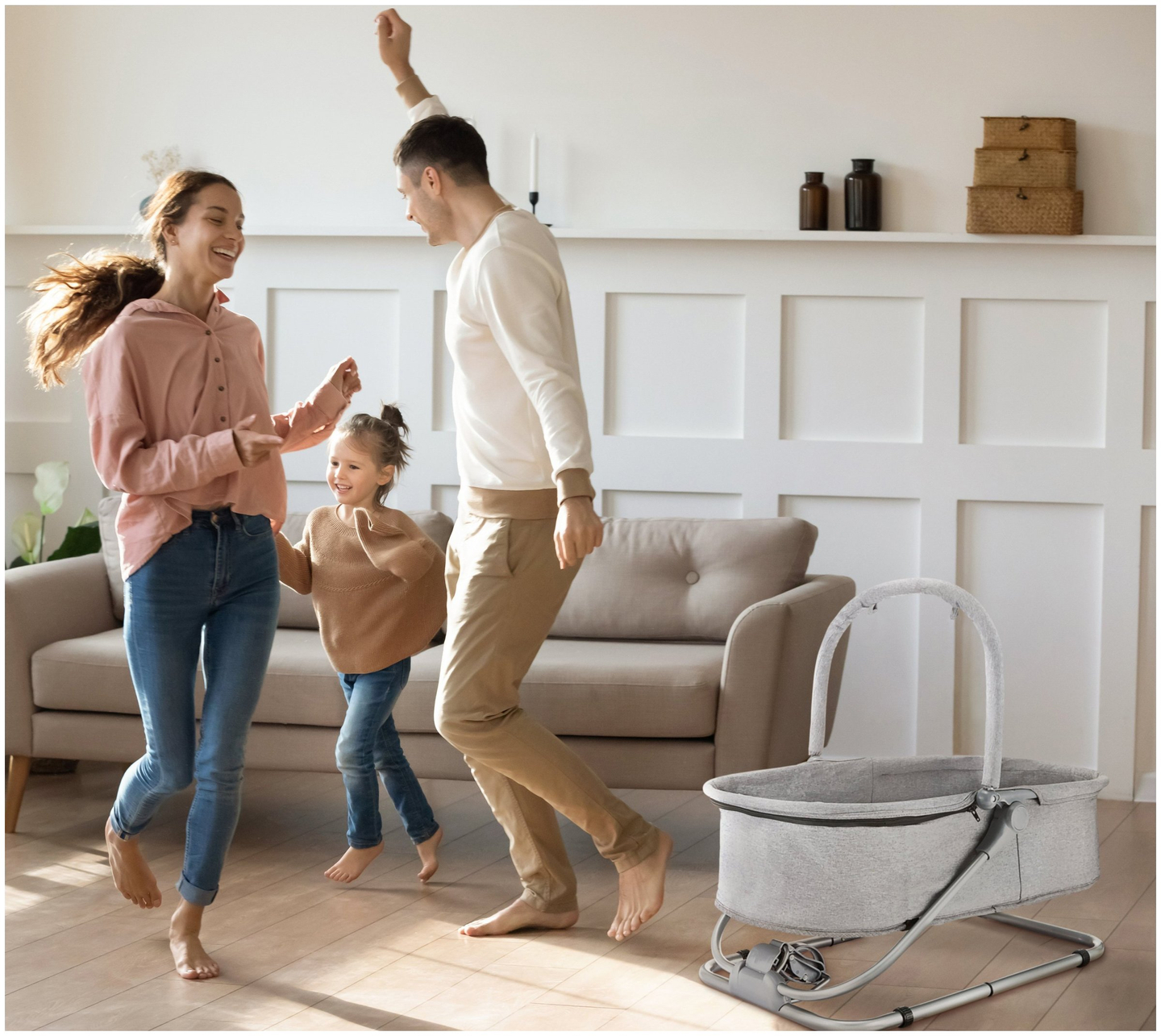 Espreguiçadeira + Cadeira de balanço + Cama 3 em 1 - Moby-System MILA