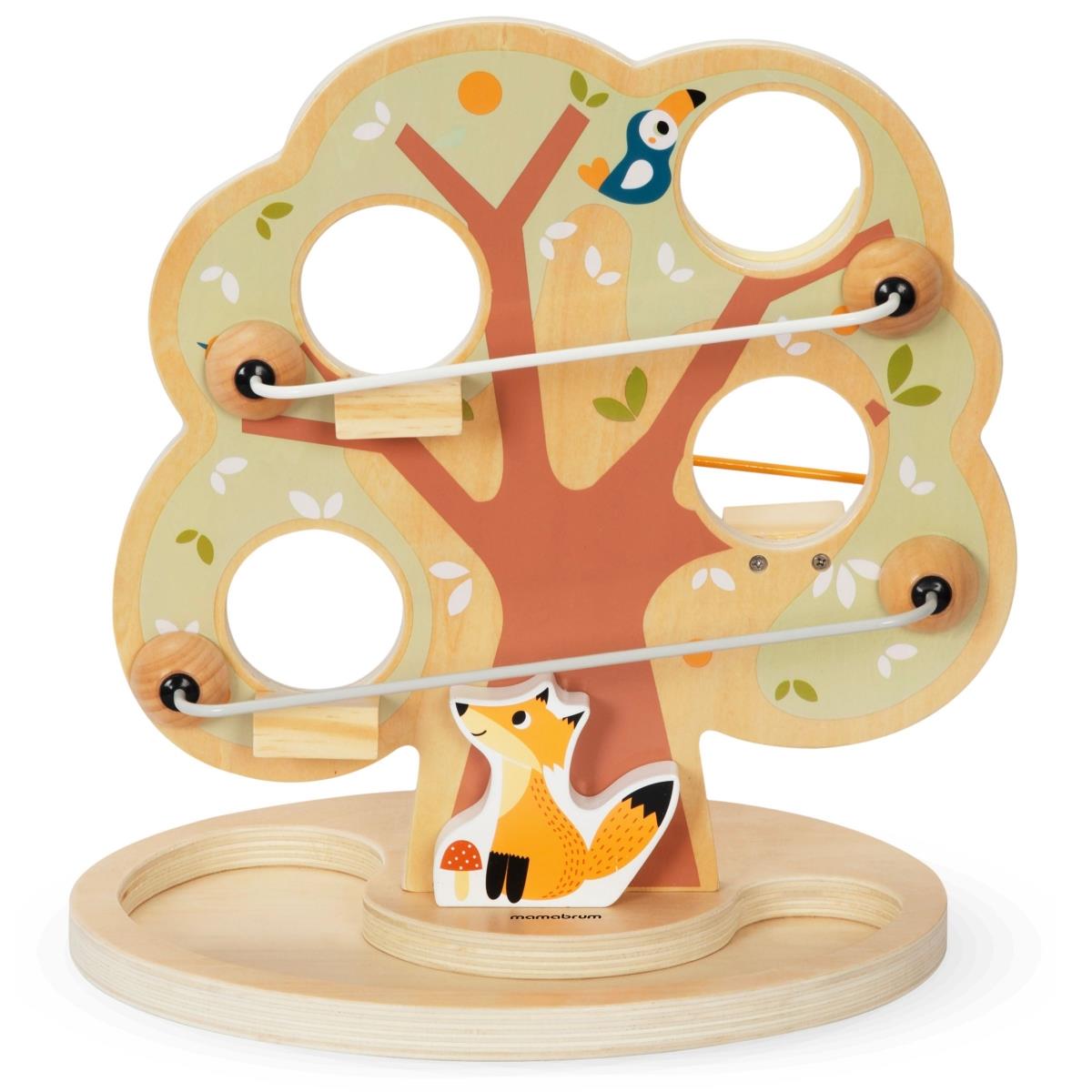 Pista de deslizamento de bolas em madeira - Árvore verde