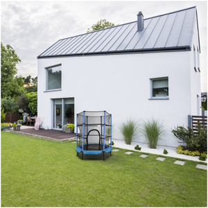 Trampolim 140cm com rede de proteção - para crianças dos 3 aos 6 anos - para casa e jardim