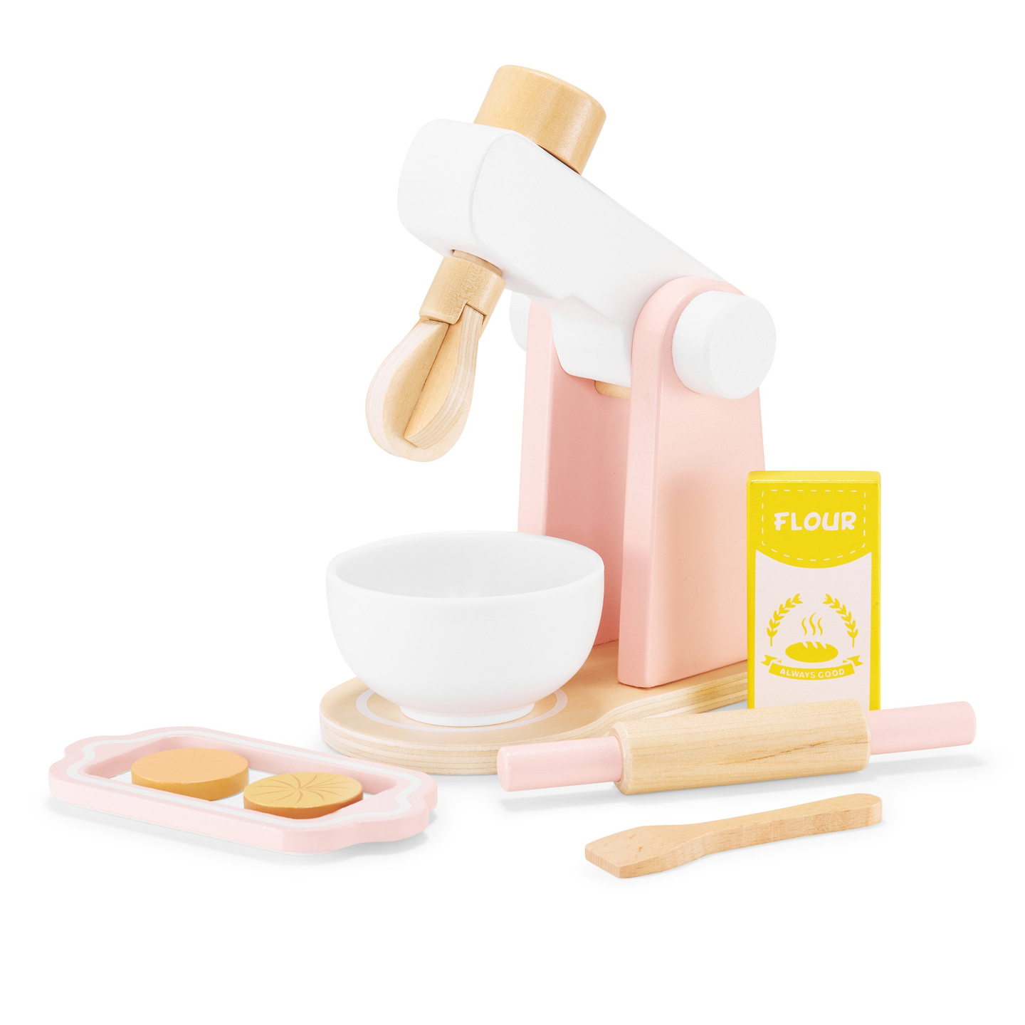 Amassadeira de madeira com acessórios, para crianças