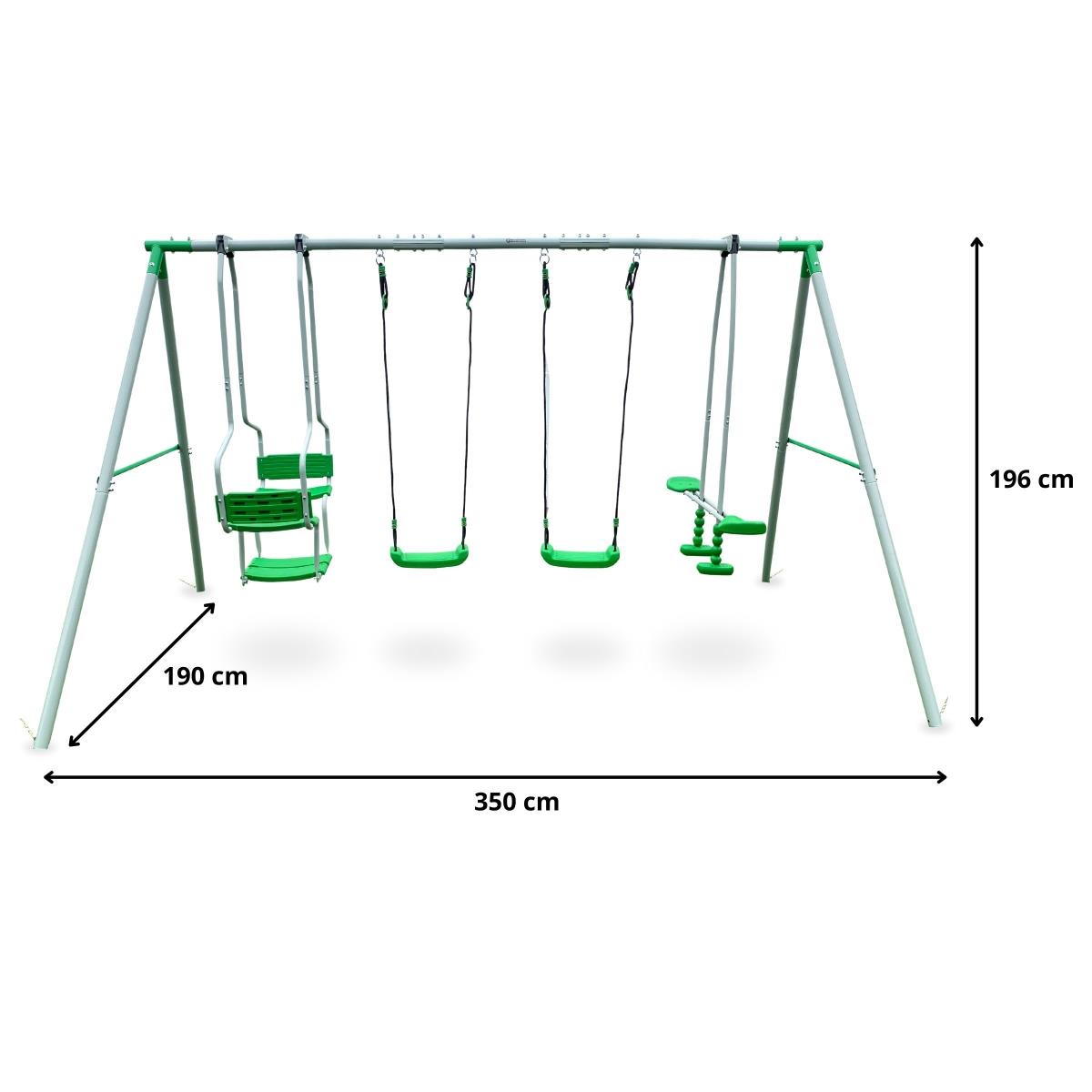 Baloiço para 6 pessoas para crianças - parque infantil no jardim