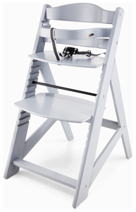 Cadeira de alimentação de madeira Moby-System WOODY - cor cinza