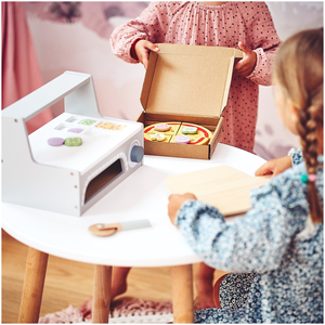 Conjunto para assar pizza em madeira