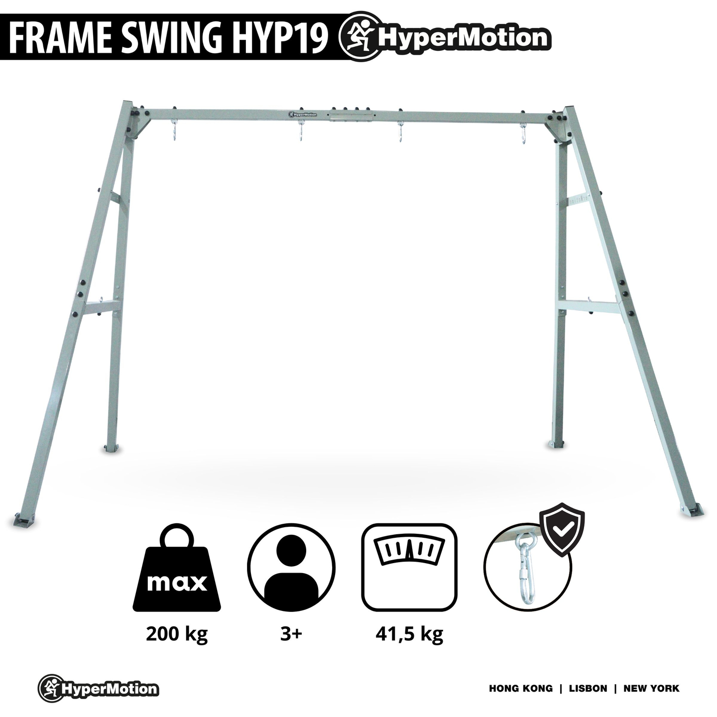 Estrutura de aço para baloiço de jardim ou rede de descanso