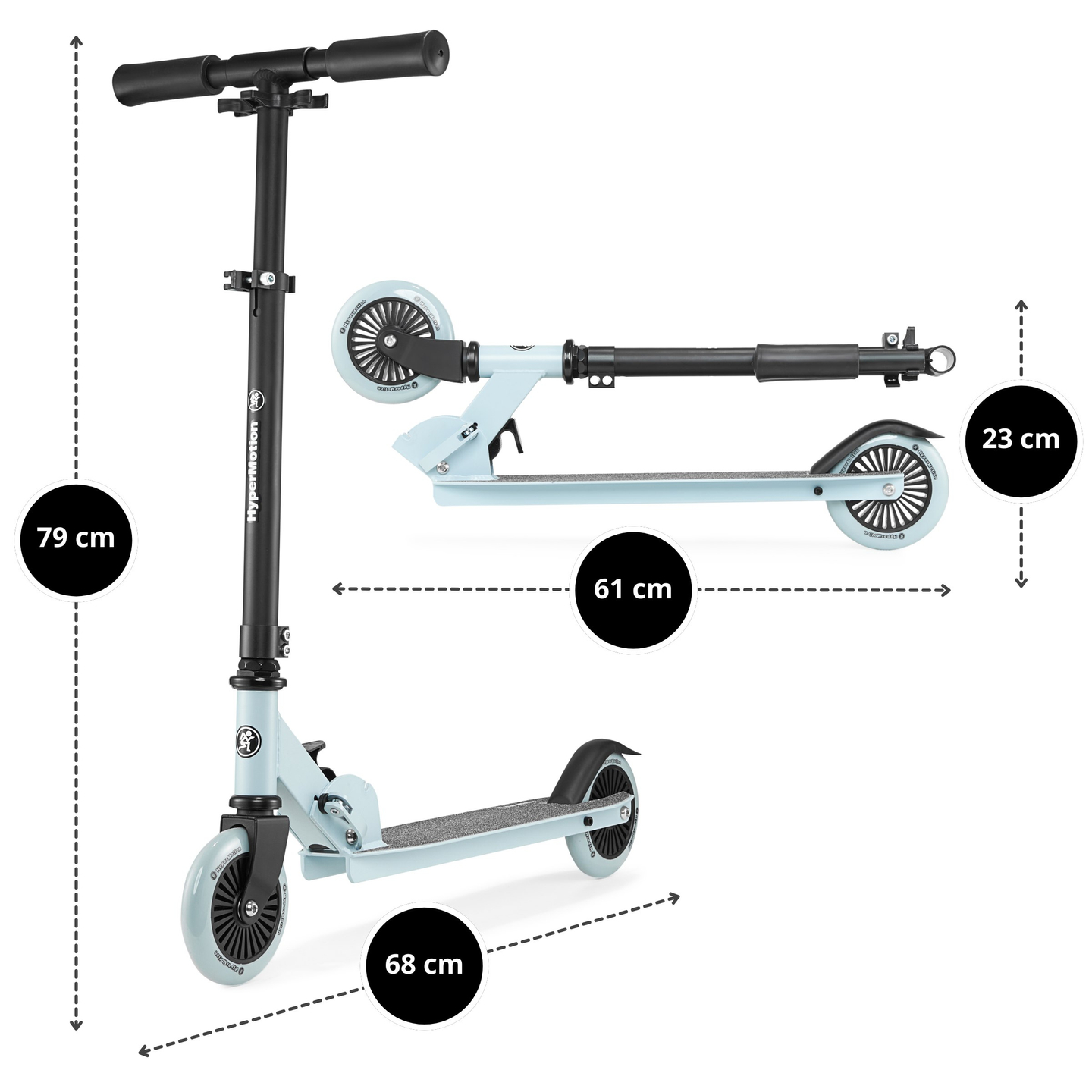 Scooter de duas rodas WILLY 3-8 anos da HyperMotion - hortelã