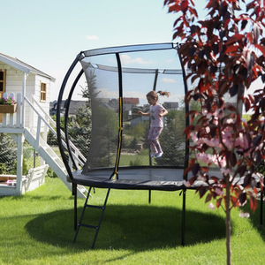 Trampolim de jardim XL infantil HyperMotion - 305 cm 10FT - com escada e rede interna - para casa e jardim