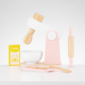 Amassadeira de madeira com acessórios, para crianças