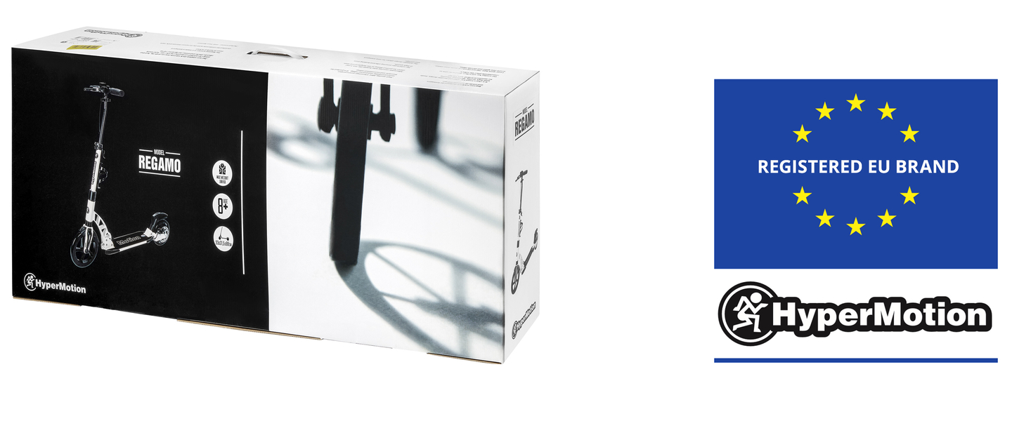 Scooter adulto HyperMotion REGAMO - preto