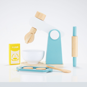 Misturador de madeira com acessórios