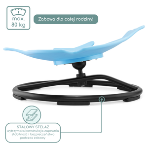 Mini carrossel para crianças Peixe - azul