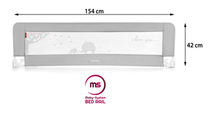 Grade protetora para cama - Grade para cama - cinza