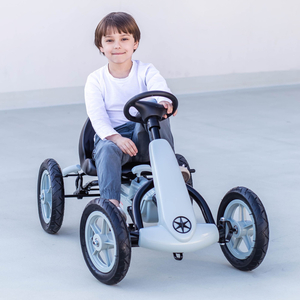 Kart a pedal EVOQUE para crianças - passeio para crianças de 5 a 8 anos - cinza
