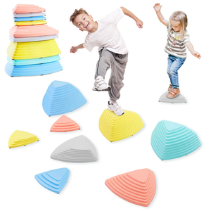 Pedras de equilíbrio coloridas - 9 peças