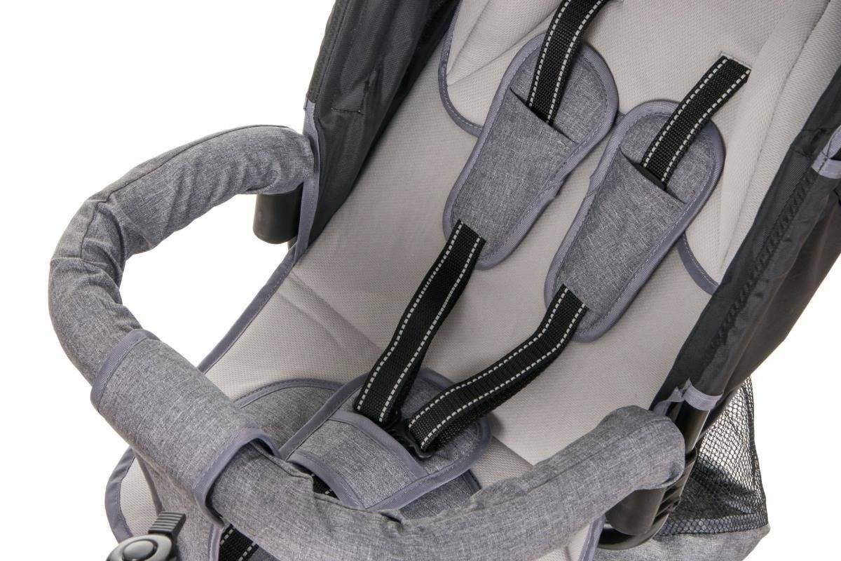 Triciclo Tobi Velar + capa de chuva - cinza