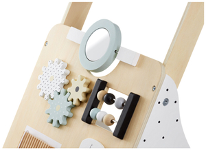 Andador / empurrador educacional de madeira para crianças - prancha de manipulação