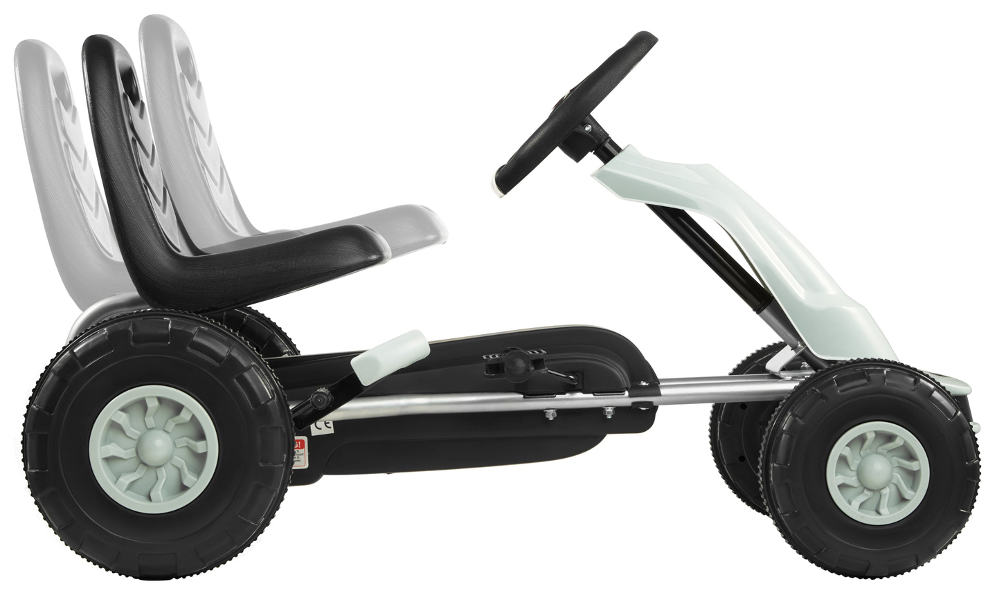 Kart a pedal CHESTER - passeio para crianças de 3 a 6 anos - cinza