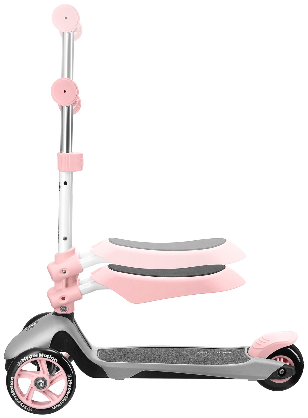 Scooter de equilíbrio de três rodas 3 em 1 HyperMotion - rosa