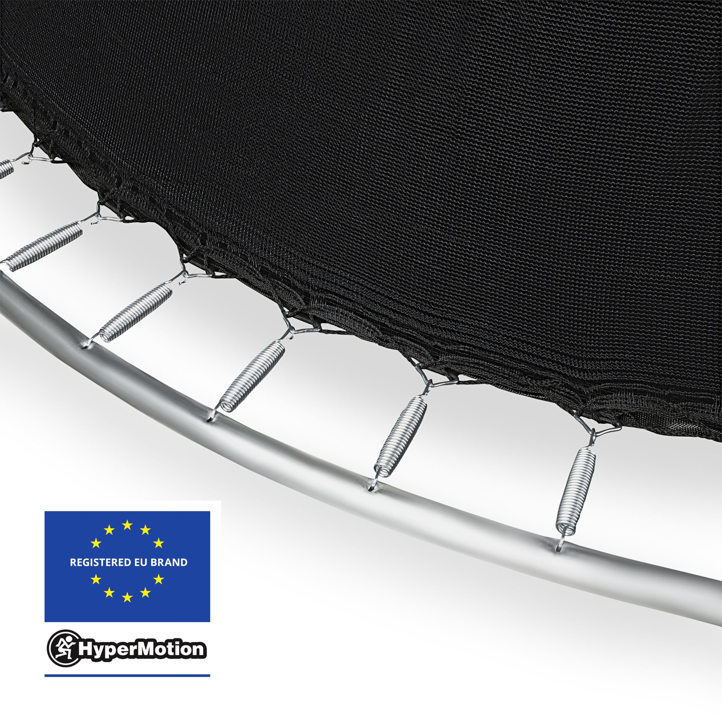 Trampolim de jardim XXXL para crianças HyperMotion - 430 cm 14FT - com escada e rede interna - para casa e jardim - 150kg max