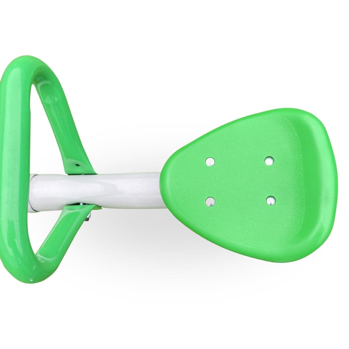 Balanço de jardim 2 em 1, trave de equilíbrio para 2 pessoas com função de carrossel de 360 graus