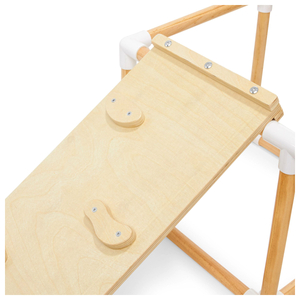 Grande playground doméstico XXL de madeira - escorregador, escada, parede de escalada, cubos de escalada