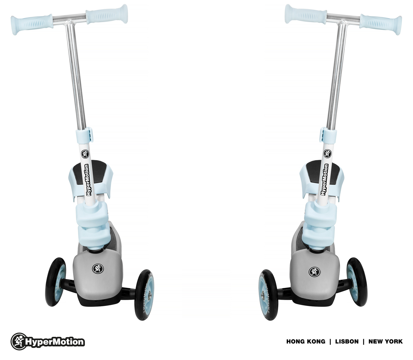 Scooter de equilíbrio de três rodas 3 em 1 HyperMotion - azul